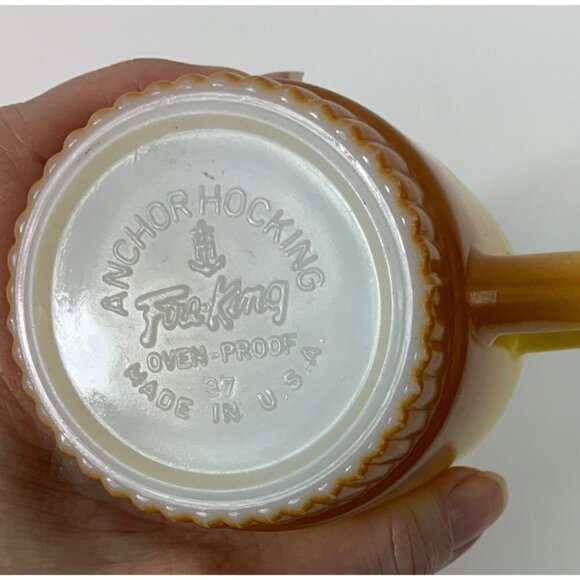 Anchor Hocking Fire King Golden Ombre Made in USA Mug Coffee Cup 37 - Picture 5 of 5